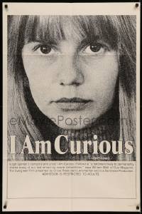 6h1001 I AM CURIOUS YELLOW 1sh 1969 classic landmark early Swedish sex movie, complete & uncut!