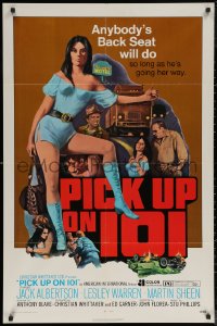 6h1228 PICK UP ON 101 1sh 1972 sexy Lesley Ann Warren knows where she wants to go!