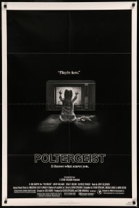 6h1241 POLTERGEIST style B 1sh 1982 Tobe Hooper & Steven Spielberg, the first real ghost story!