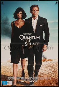 6h1264 QUANTUM OF SOLACE int'l advance DS 1sh 2008 Daniel Craig as James Bond, sexy Olga Kurylenko!