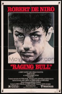 6h1266 RAGING BULL 1sh 1980 Hagio art of Robert De Niro, Martin Scorsese boxing classic!