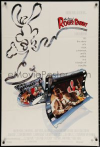 6h1523 WHO FRAMED ROGER RABBIT 1sh 1988 Robert Zemeckis, Bob Hoskins, sexy Jessica Rabbit, Lloyd!