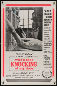 6h1525 WHO'S THAT KNOCKING AT MY DOOR 1sh 1978 Martin Scorsese, young Harvey Keitel tied to bed!