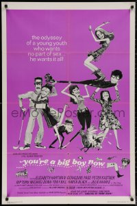 6h1547 YOU'RE A BIG BOY NOW 1sh 1967 Francis Ford Coppola's odyssey of a young sex-crazed youth!