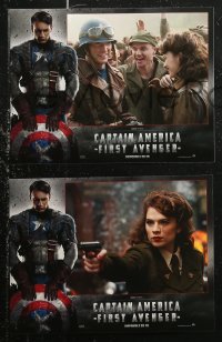 6h0087 CAPTAIN AMERICA: THE FIRST AVENGER 6 French LCs 2011 Chris Evans, Jones, cool cast images!