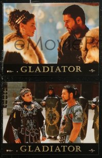 6h0035 GLADIATOR 12 French LCs 2000 Russell Crowe, Phoenix, Nielson, Reed, Hounsou, Ridley Scott!