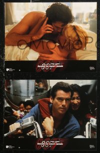6h0040 TOMORROW NEVER DIES 12 French LCs 1997 Pierce Brosnan as Bond, Michelle Yeoh, Teri Hatcher!