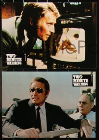 6h0021 TWO MINUTE WARNING 20 French LCs 1977 Charlton Heston, John Cassavetes, sniper at football game!