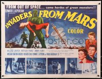 6j0051 INVADERS FROM MARS linen 1/2sh 1953 William Cameron Menzies, green monsters from space!
