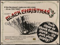 6k0147 SILENT NIGHT EVIL NIGHT/OUT OF SEASON British quad 1975 Black Christmas, different image!