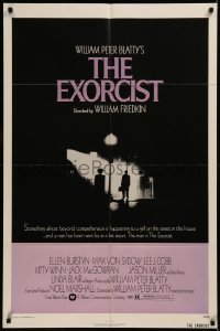 6k0096 EXORCIST 1sh 1974 William Friedkin, Von Sydow, horror classic from William Peter Blatty!