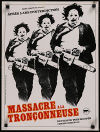 6k0193 TEXAS CHAINSAW MASSACRE French 16x21 R1980s Tobe Hooper cult classic slasher horror!