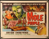 6k0168 MOLE PEOPLE style A 1/2sh 1956 great Joseph Smith art of subterranean monster & sexy girl!