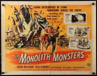 6k0169 MONOLITH MONSTERS 1/2sh 1957 most classic Reynold Brown sci-fi art of living skyscrapers!