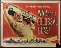6k0171 WAR OF THE COLOSSAL BEAST 1/2sh 1958 Albert Kallis art of the towering terror from Hell!