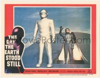 6k0053 DAY THE EARTH STOOD STILL REPRO LC #9 2000s great close up of Michael Rennie & Gort on UFO!