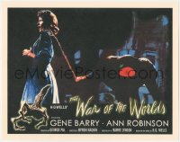 6k0055 WAR OF THE WORLDS REPRO LC 2000s different FX image of alien attacking Ann Robinson!