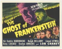 6k0057 GHOST OF FRANKENSTEIN 11x14 REPRO poster 2010s Lon Chaney, Lugosi, image from title card!