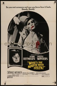 6k0134 WHAT'S THE MATTER WITH HELEN 1sh 1971 Debbie Reynolds, Shelley Winters, wild horror image!
