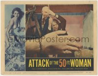 6m0053 ATTACK OF THE 50 FT WOMAN LC #2 1958 great special effects image of giant hand attacking!