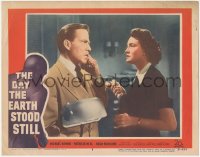 6m0087 DAY THE EARTH STOOD STILL LC #8 1951 Patricia Neal watches Hugh Marlowe on phone, classic!