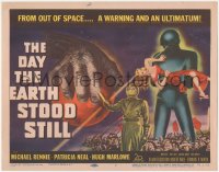 6m0080 DAY THE EARTH STOOD STILL TC 1951 classic art of Gort holding Patricia Neal, Michael Rennie!
