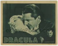 6m0091 DRACULA LC R1939 best c/u of vampire Bela Lugosi about to bite Frances Dade's neck, rare!