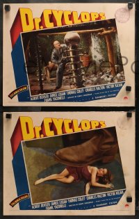 6m0244 DOCTOR CYCLOPS 8 LCs 1940 Albert Dekker w/tiny people, FX images, Ernest B. Schoedsack sci-fi!