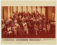 6p0264 MGM 1943 STUDIO PORTRAIT color 11x14 REPRO 1970s Louis B. Mayer flanked by his top stars!
