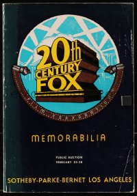 6p0101 SOTHEBY-PARKE-BERNET LOS ANGELES 02/25/71 auction catalog 1971 20th Century Fox Memorabilia!