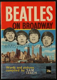 6p0480 BEATLES ON BROADWAY English softcover book 1964 words & pictures by Sam Leach!!