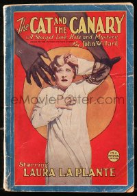 6p0482 CAT & THE CANARY softcover book 1927 w/ scenes from the Laura La Plante & Paul Leni classic!