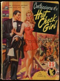 6p0280 CONFESSIONS OF A HAT CHECK GIRL paperback book 1942 customers offered more than just tips, rare!