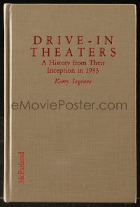 6p0379 DRIVE-IN THEATERS McFarland hardcover book 1992 A History from Their Inception in 1933!