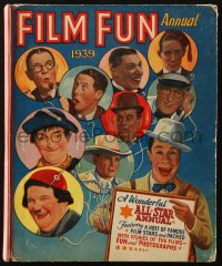 6p0426 FILM FUN ANNUAL English hardcover book 1939 Hollywood comedians including Laurel & Hardy!