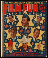 6p0427 FILM FUN ANNUAL English hardcover book 1940 Hollywood comedians including Harold Lloyd!