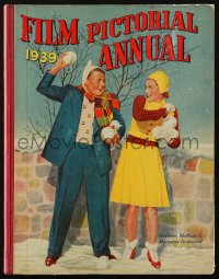 6p0431 FILM PICTORIAL ANNUAL English hardcover book 1939 filled with movie information & photos!
