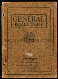 6p0063 GENERAL DIRECTORY OF ARTISTS WRITERS DIRECTORS September softcover book 1930 Cagney & more!