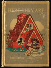 6p0384 HERE THEY ARE hardcover book 1940 illustrated Walt Disney story with Mickey Mouse & friends!