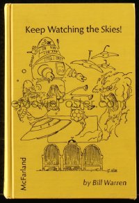 6p0423 KEEP WATCHING THE SKIES set of 2 McFarland hardcover books 1982-86 cover art by Cathy Hill!