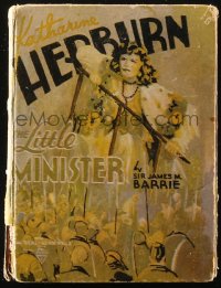 6p0389 LITTLE MINISTER Little Big Book hardcover book 1934 J.M. Barrie, scenes from Hepburn's movie!