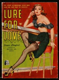6p0291 LURE FOR LOVE paperback book 1949 sexy working girls who take the easy way to success, rare!