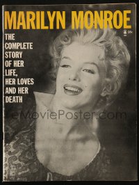 6p0513 MARILYN MONROE softcover book 1962 complete story of her life, her loves & her death!