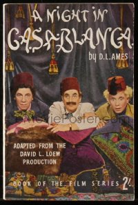 6p0519 NIGHT IN CASABLANCA English softcover book 1946 The Marx Brothers, Groucho, Chico & Harpo!