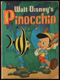 6p0524 PINOCCHIO Whitman Publishing softcover book 1939 Disney classic, with pictures to color!