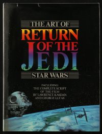 6p0405 RETURN OF THE JEDI hardcover book 1983 art from classic Star Wars movie, includes script!