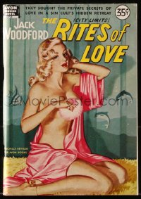 6p0295 RITES OF LOVE paperback book 1950 private secrets of love in sin cult retreat, rare!