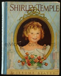 6p0407 SHIRLEY TEMPLE Saalfield hardcover book 1935 illustrated biography by Jerome Beatty!