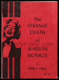 6p0540 STRANGE DEATH OF MARILYN MONROE softcover book 1964 filled with photos plus autopsy report!