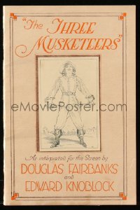 6p0543 THREE MUSKETEERS softcover book 1921 as interpreted for the screen by Douglas Fairbanks!